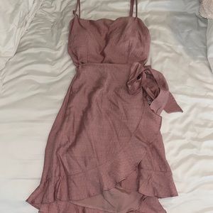 Selfie Leslie Tie Front Wrap Dress